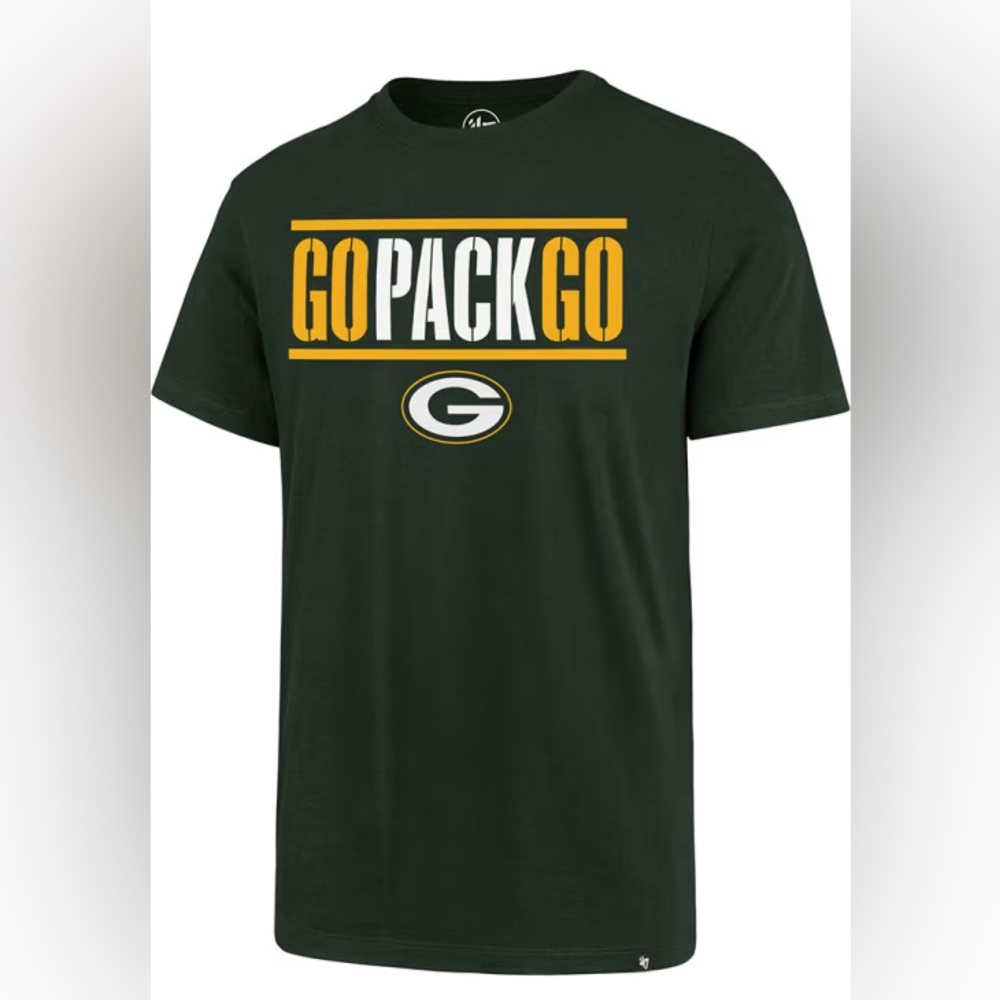 NFL ‘47 Brand Green Bay Packers “Go Pack Go” T-Shirt 🏈